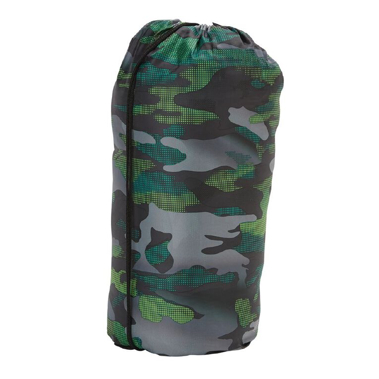 Navigator South Camo Green Kids Sleeping Bag The Warehouse