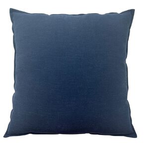 Living & Co Linen Rich Cushion Navy 50cm x 50cm