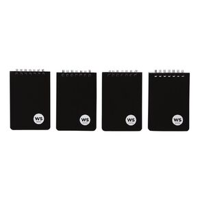 WS Notebook PP Wiro 100 Pages Black A7
