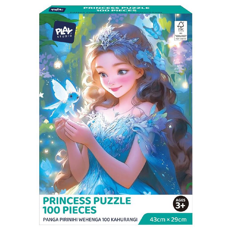 Play Studio Princess Puzzle Blue 100 Pieces, , hi-res