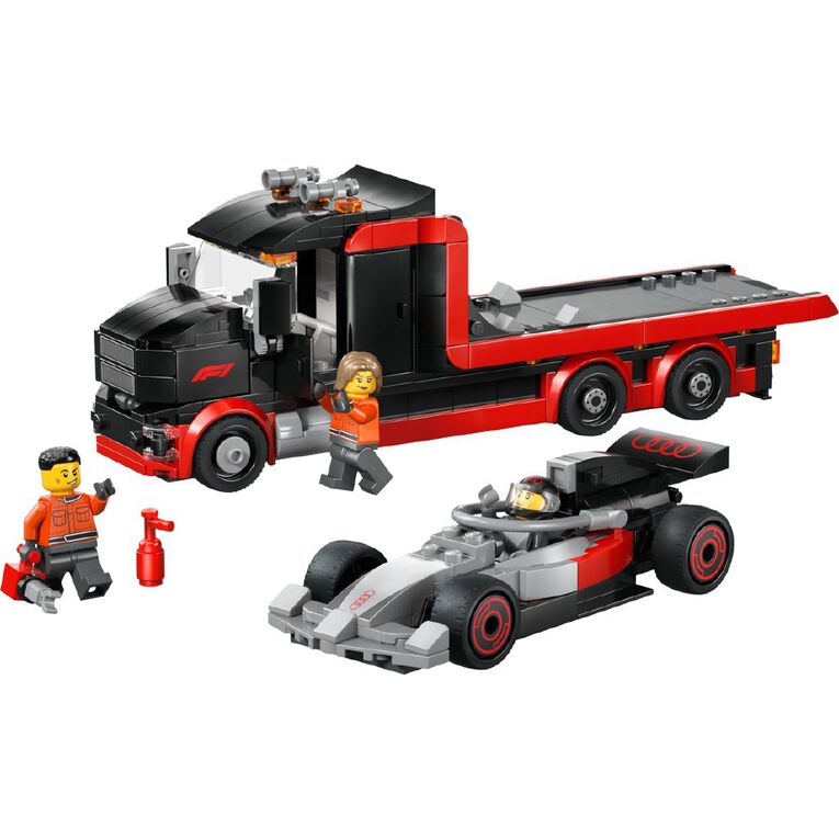 LEGO CITY F1 Display Truck with Audi F1 Race Car 60493, , hi-res
