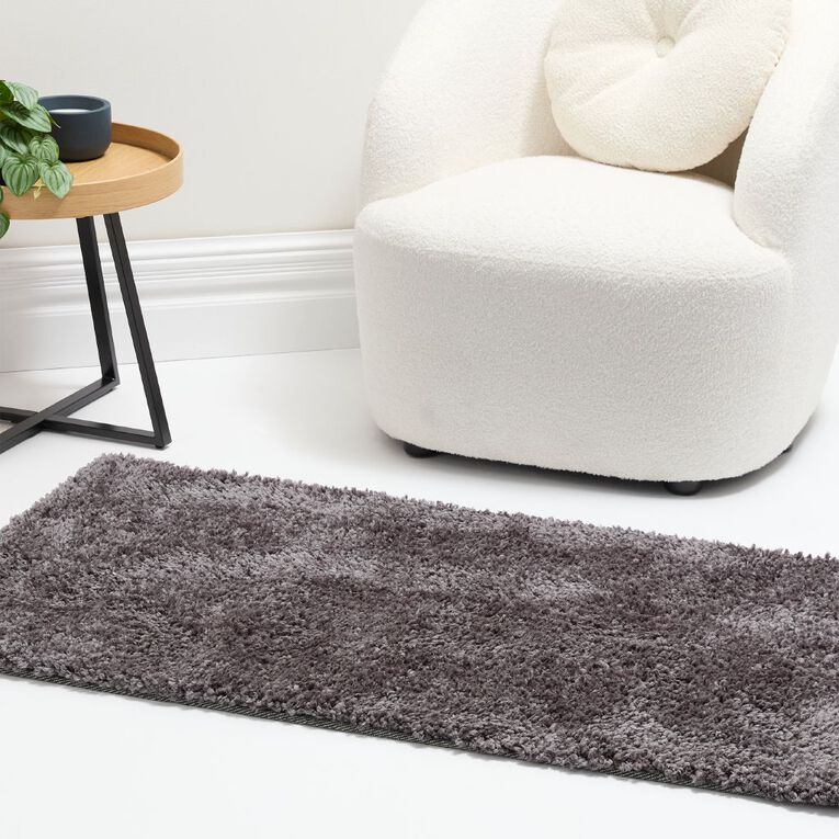 Living & Co Chicago Small Rug Charcoal 70 x 140cm, , hi-res