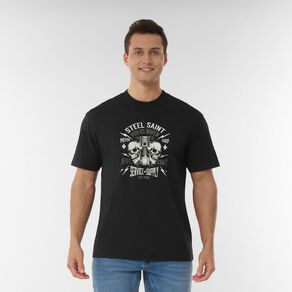 H&H Men's Relaxed Fit Graphic Tee