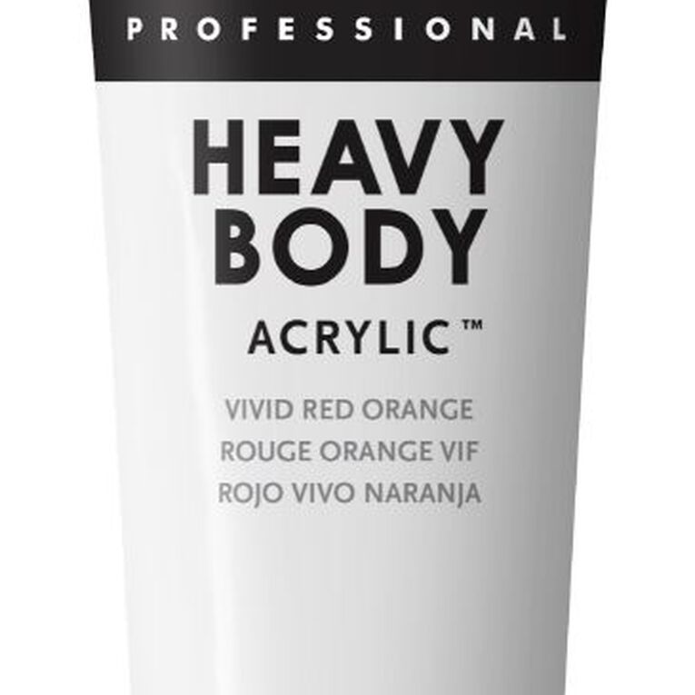 Liquitex Heavy Body Acrylic 59ml Vivid Red Orange, , hi-res