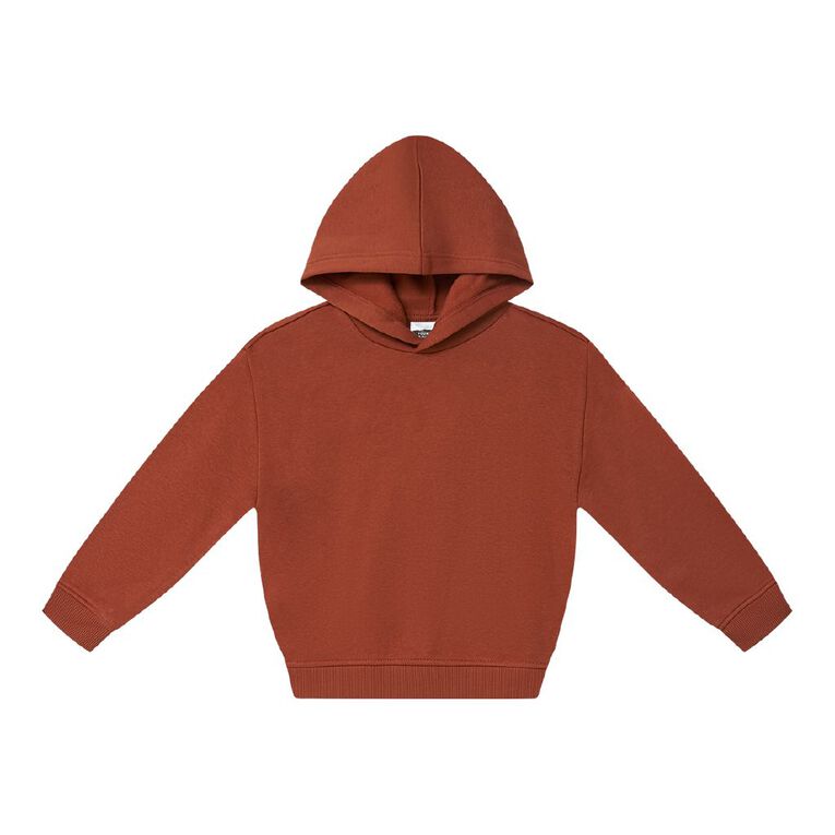 Young Original Plain Hoodie, Brown Mid, hi-res
