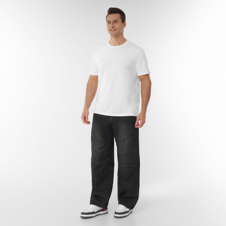 Garage Men's Baggy Jean Seam Details, Black, hi-res