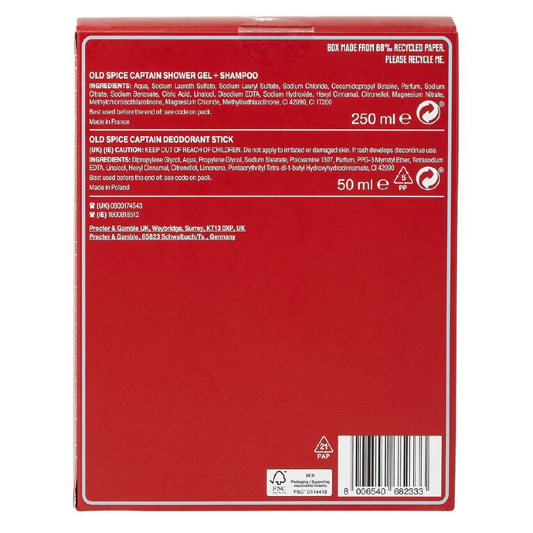 Old Spice Captain Set 2 Piece, , hi-res