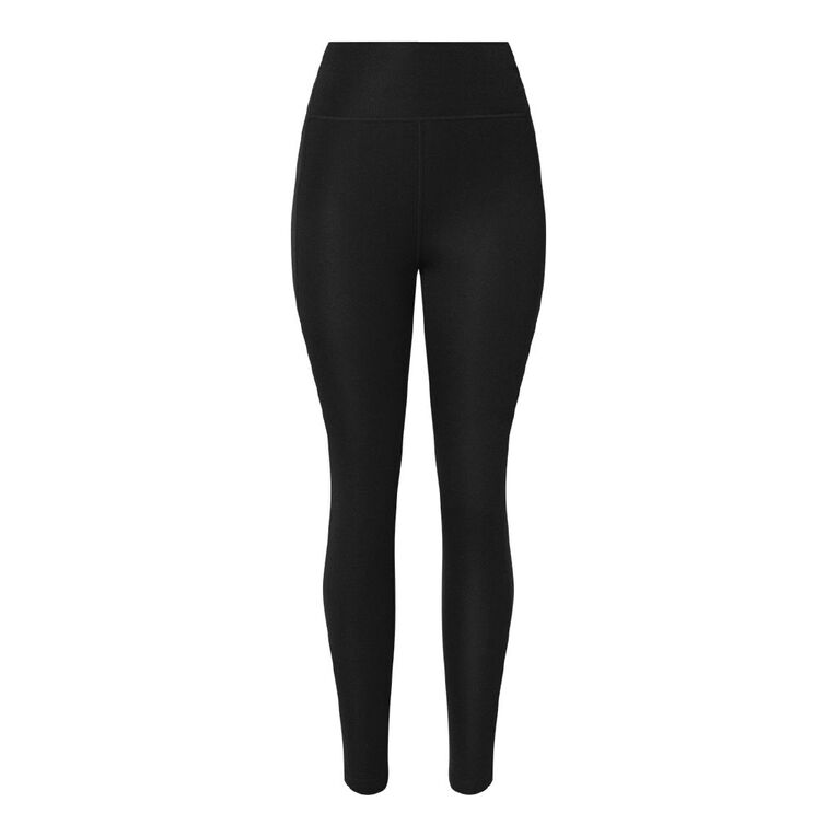 Active Intent Women's High Rise Panel Leggings, Black, hi-res