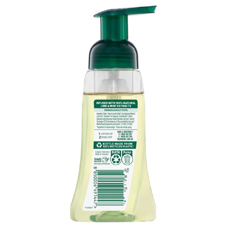 Palmolive Antibacterial Foaming Lime & Mint Hand Wash Pump 250ml, , hi-res