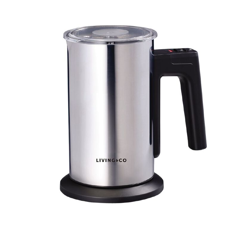 Living & Co Milk Frother Silver Silver The Warehouse
