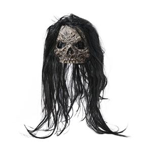 Scarehouse Halloween Half Mask With Wig