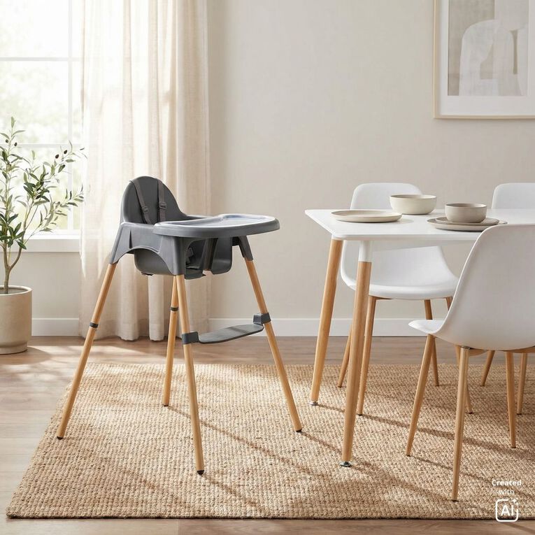 Babywise Aspen High Chair Grey, , hi-res
