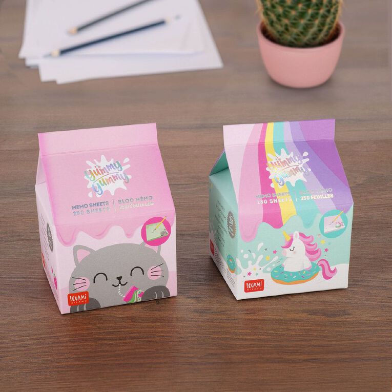 Legami Yummy Yummy Memo Pad Unicorn, , hi-res