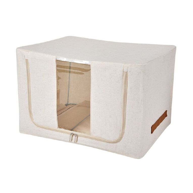 Living & Co Cotton Blend Soft Case W/Window Cream, , hi-res