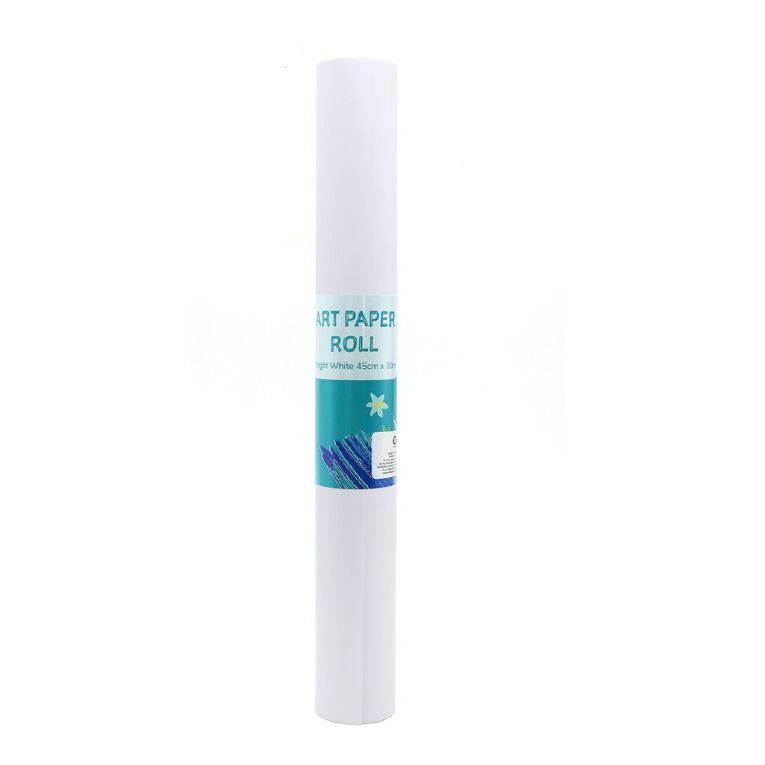 Uniti Kids Art Paper Roll White 45cm x 20m, , hi-res