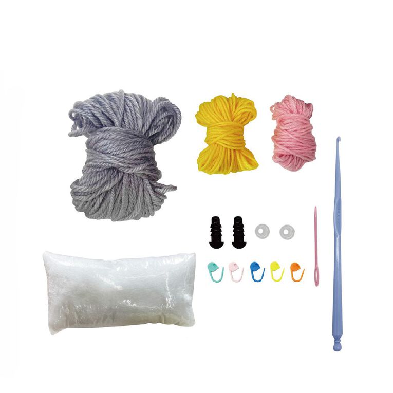 Uniti Craft Adults Crochet Kit Elephant, , hi-res