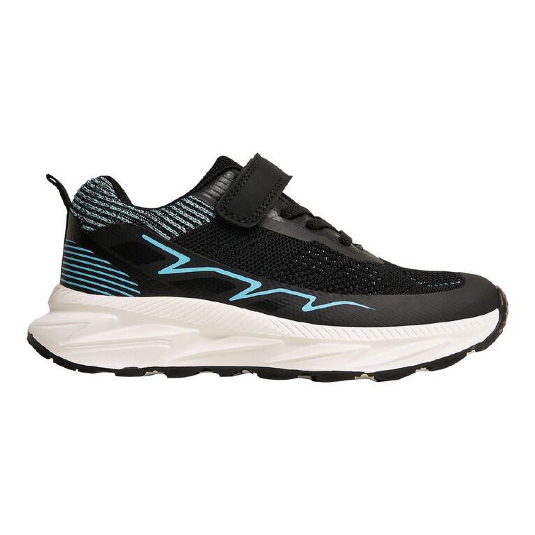 Active Intent Senior Kids' Tully Trainers, Blue, hi-res