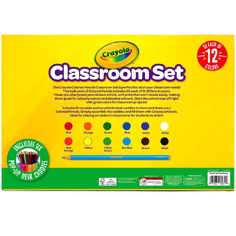 Crayola 240 Pack Colored Pencil Classpack, , hi-res