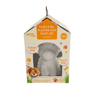 Uniti Craft Kids Paint a Pal Plaster Dog Paint Set