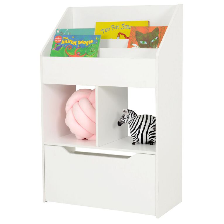 Living & Co Kids Storage Bookcase White, , hi-res
