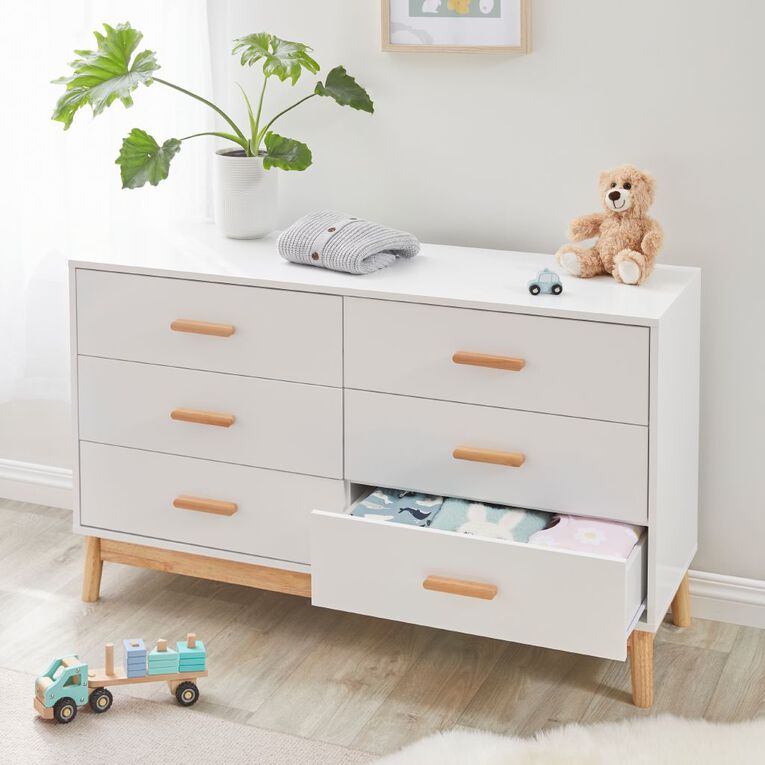 Living & Co Luella Lowboy 6 Drawer, , hi-res