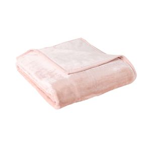 Living & Co 500gsm Mink Feel Blanket Pink Queen