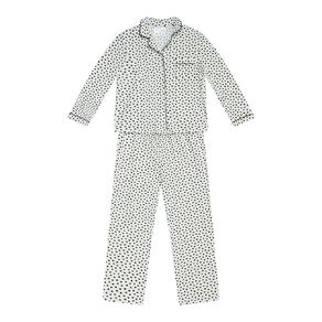 H&H Girls' Comfy Button Up Pyjama Set