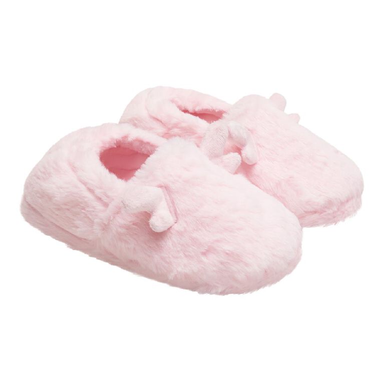 Young Original Senior Kids' Deer Closed Back Slippers, Pink, hi-res