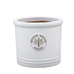 Kiwi Garden Cylinder Planter 20cm White 20cm