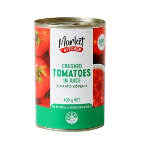 Market Kitchen Tomatoes Crushed in Juice 400g