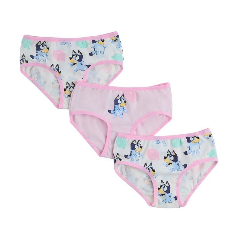 Bluey Girls' Briefs 3 Pack, Pink Light, hi-res