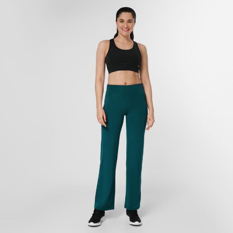 Active Intent Women's Soft Wide Leg Leggings, Green Dark, hi-res