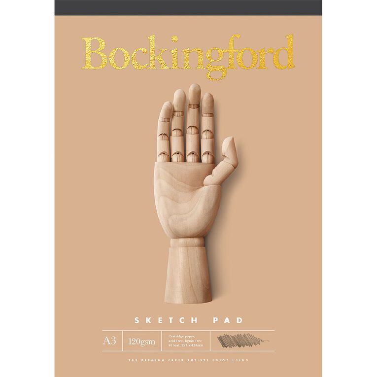 Bockingford Sketch Pad B21 120gsm 60 Leaf A3, , hi-res