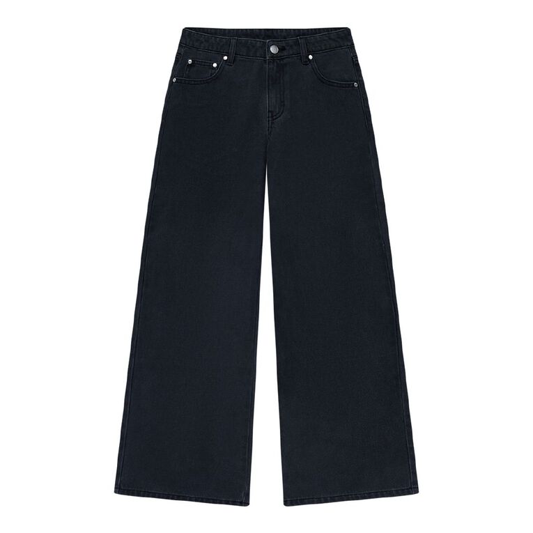 Young Original Low Rise Baggy Jeans, Black, hi-res