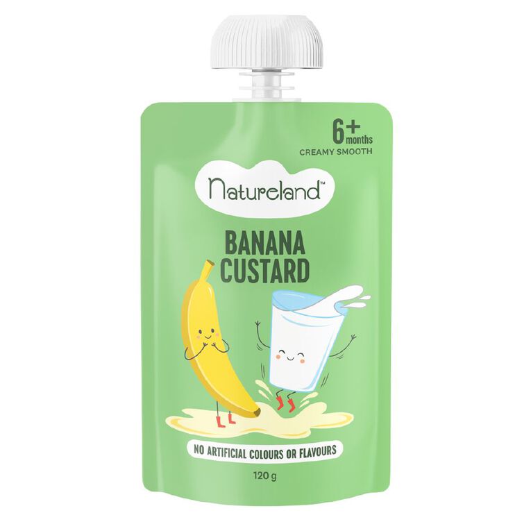 Natureland Banana Custard 120g, , hi-res