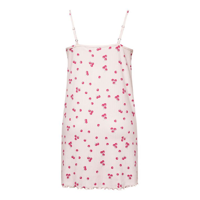 H&H Women's Pointelle Nightie, Pink Light, hi-res