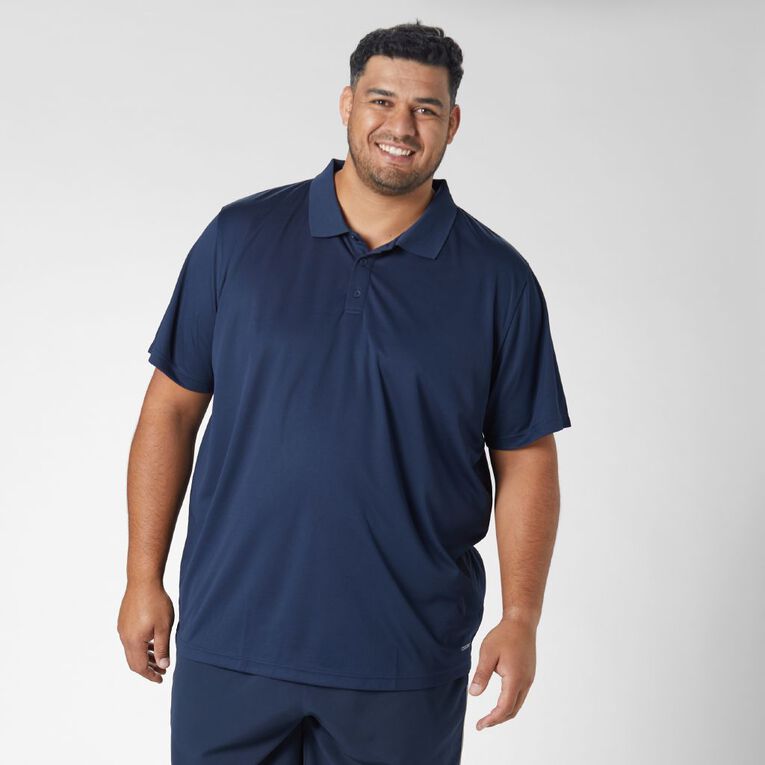 Active Intent Men's Cooldry Polo, Blue Dark, hi-res