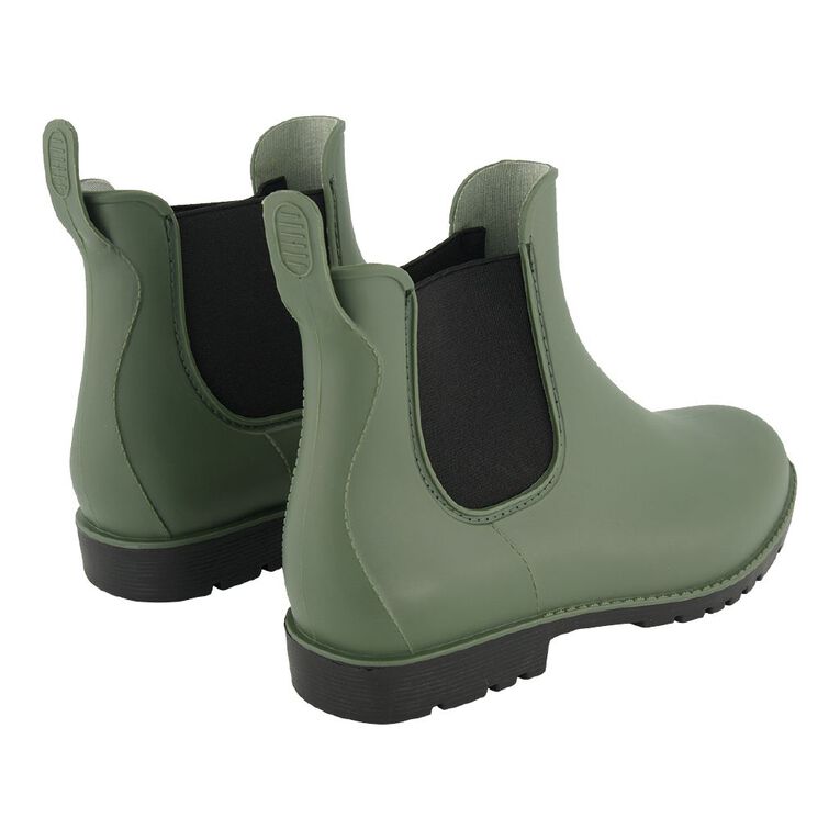 H&H Women's Bella Ankle Gumboots Khaki The Warehouse