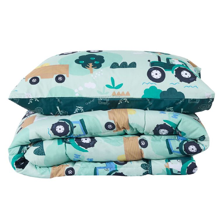Living & Co Comforter Llama Farmer Multi-Coloured King Single, , hi-res