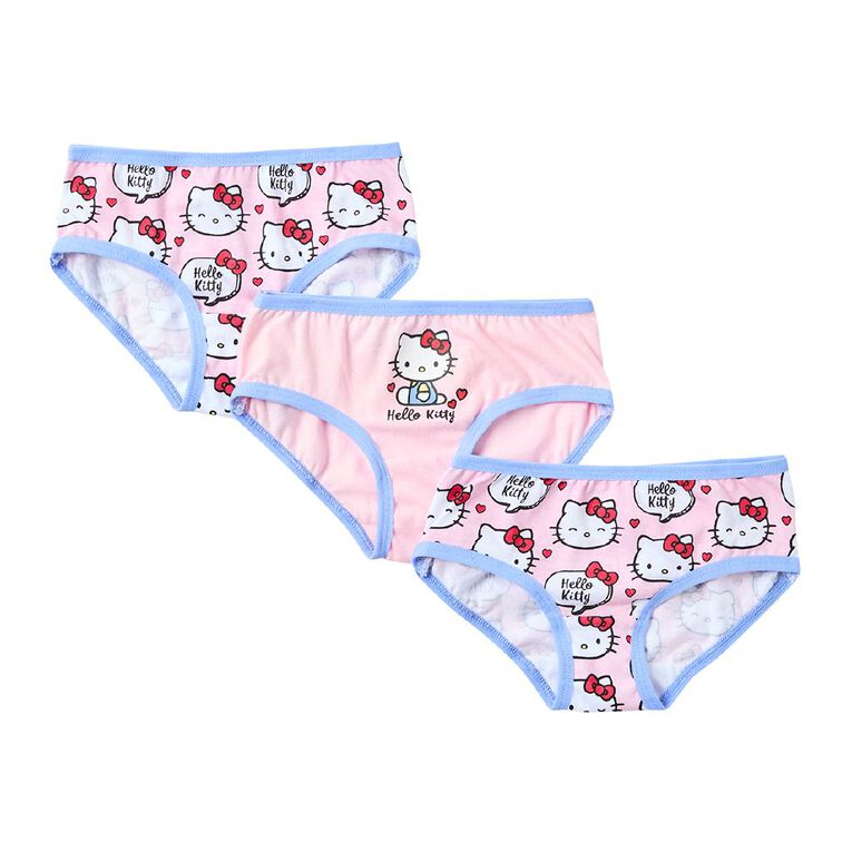 Hello Kitty Girls' Briefs 3 Pack, Pink Light, hi-res