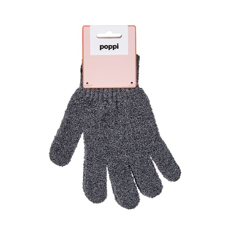 Poppi Shower Mitt Charcoal, , hi-res