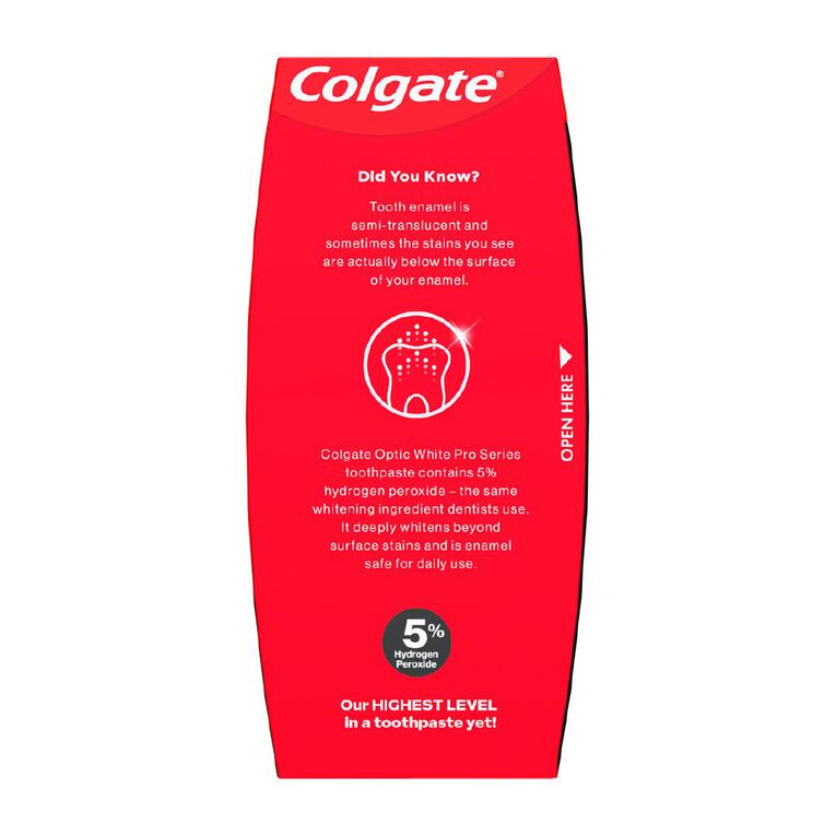 Colgate Optic White Pro Series Stain Shield Toothpaste 80g, , hi-res
