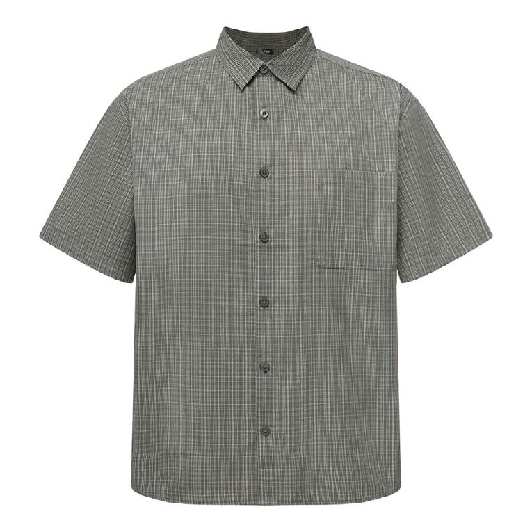 H&H Men's Check Shirt, Green Dark, hi-res