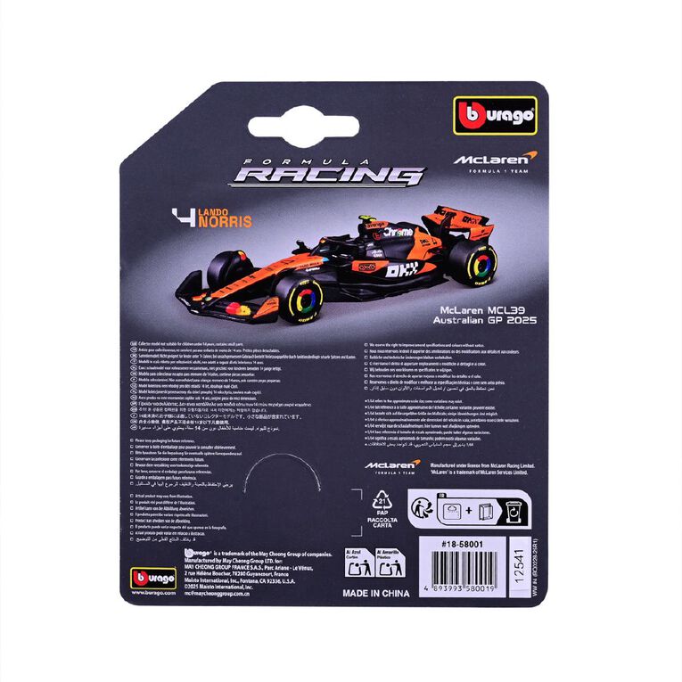 Bburago F1 1:64 Die Cast Teams Assorted, , hi-res