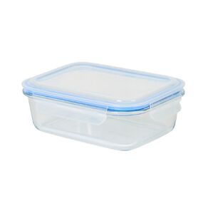 Living & Co Rectangle Glass Storage With Clip On Lid 1 Ltr Clear