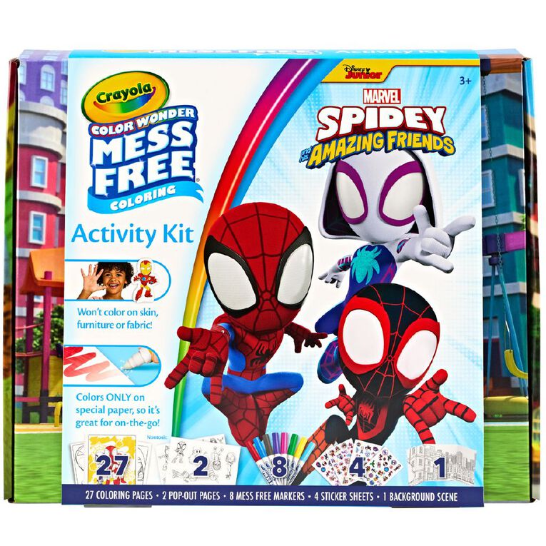 Crayola Mess Free Spidey & Friends Activity Kit, , hi-res
