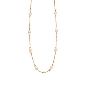 Waterproof Gold Plated Pearl Necklace