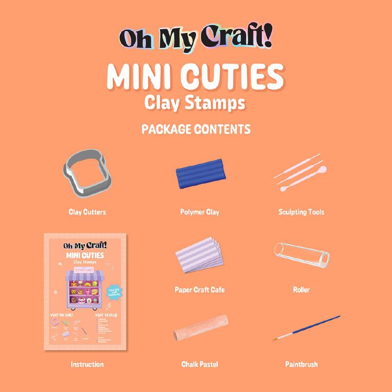 OMC OMC! Mini Cuties Clay Stamps Kit, , hi-res