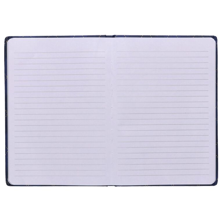 Uniti Stationery A5 Tartan Navy Notebook, , hi-res