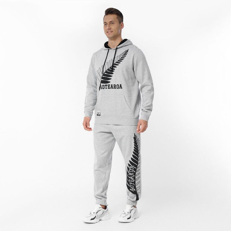Active Intent Men's Supporter Trackpants, Grey Marle, hi-res